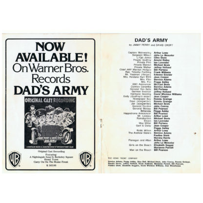 Dad's Army, signed theatre programme