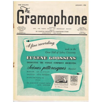 The Gramophone - January 1953