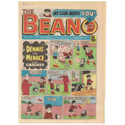 The Beano - 20th November 1982 - issue 2105