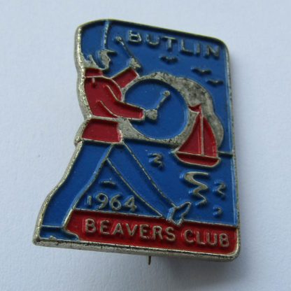Butlin's Beaver Club - pin badge - 1964