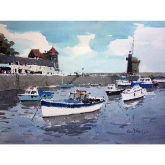 Ken Hayes - Original Watercolour - Lynmouth Harbour - no: 142