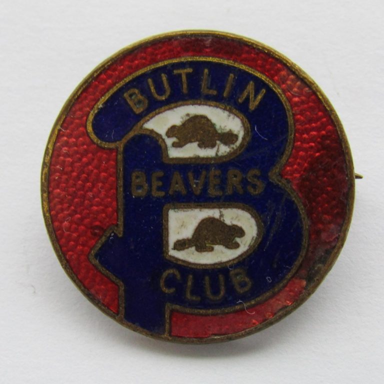 Butlin's Pin Badge - Original - Beavers Club - Great Condition