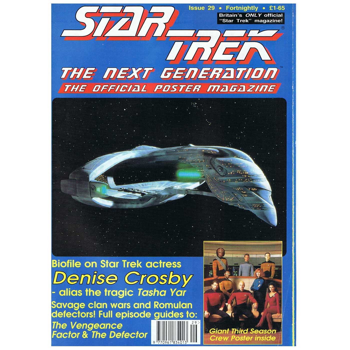 Star Trek The Next Generation Official Poster Magazine 