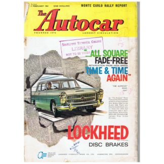3rd February 1961 - Autocar magazine