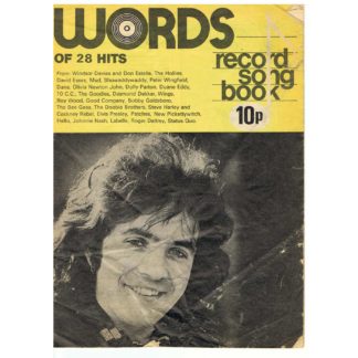 July 1975 - Words, Record Song Book - David Essex