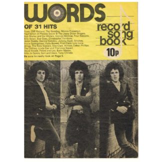 November 1975 - Words, Record Song Book - Leo Sayer
