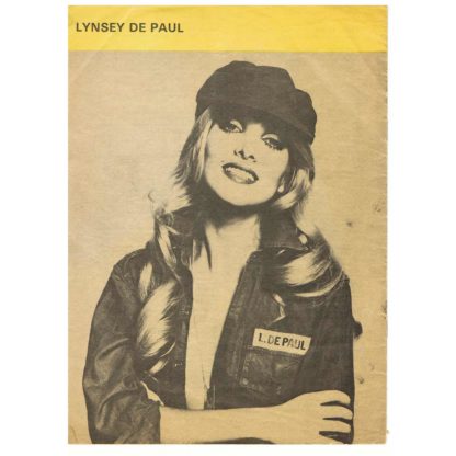 March 1976 - Words, Record Song Book - Lynsey De Paul