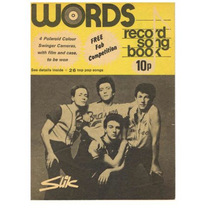 July 1976 - Words, Record Song Book - Slik