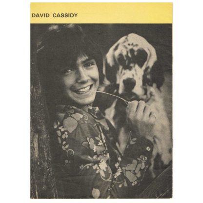 November 1973 - Words, Record Song Book - David Cassidy