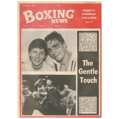 5th October 1984 - Boxing News - Gerry Cooney - Jimmy Cable