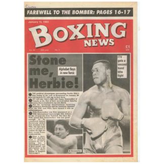 15th January 1993 - Boxing News - Danny Stonewalker, Herbie Hide
