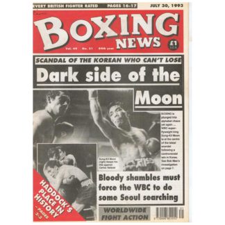30th July 1993 - Boxing News - Sun Kil-Moon, Carlos Salazar