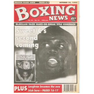 22nd October 1993 - Boxing News - Steve Robinson, Colin McMillan