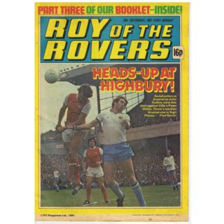 26th September 1981 - Roy of the Rovers