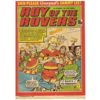 14th November 1981 - Roy of the Rovers
