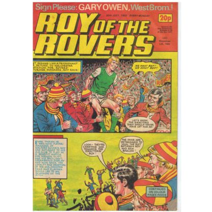30th July 1983 - Roy of the Rovers