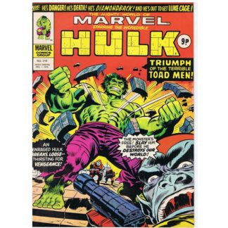 1st December 1976 - The Mighty World Of Marvel - issue 218