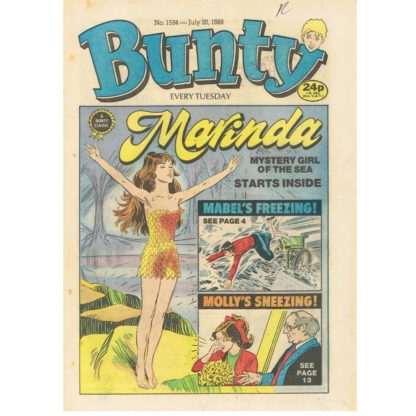 Bunty comic - 30th July 1988 - issue 1594