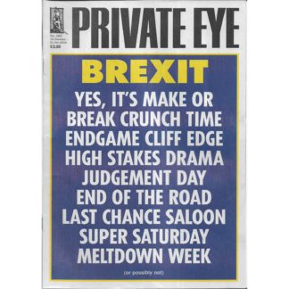 Private Eye magazine - 18th October 2019 - issue 1507