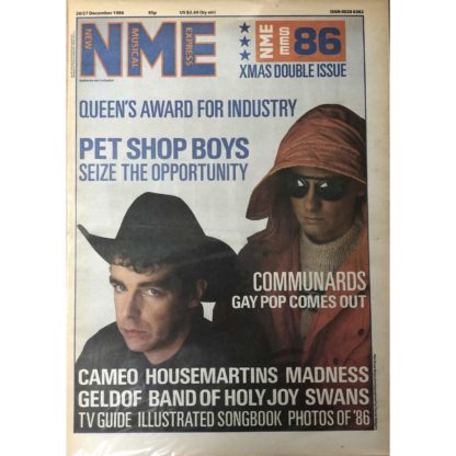 20th December 1986 - NME (New Musical Express)