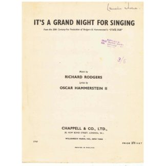 It's A Grand Night For Singing