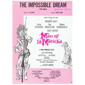 The Impossible Dream - sheet music