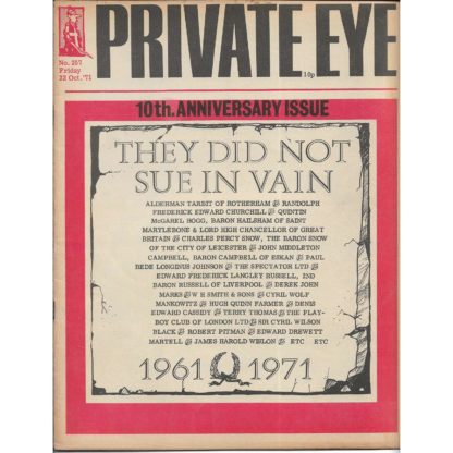 22nd October 1971 - Private Eye magazine - issue 257