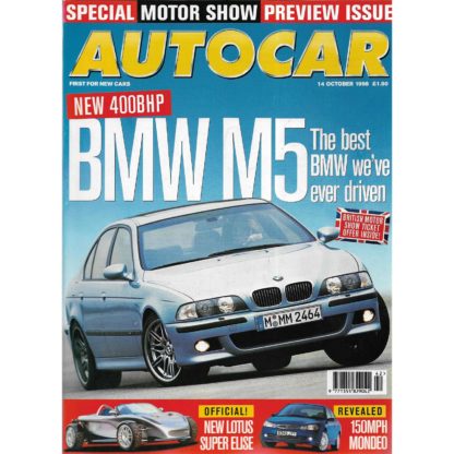 Autocar magazine - 14th October 1998