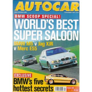 Autocar magazine - 4th November 1998