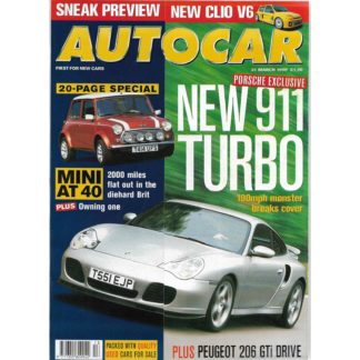 Autocar magazine - 31st March 1999