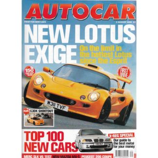 Autocar magazine - 2nd August 2000