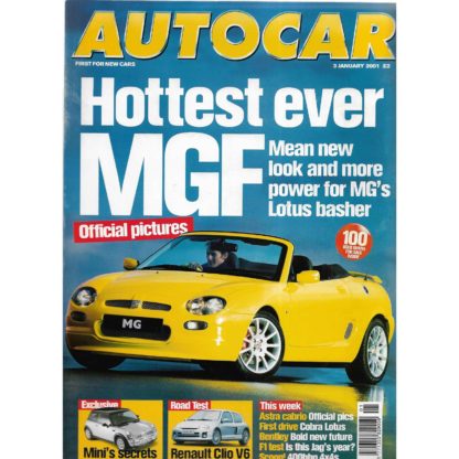 Autocar magazine - 3rd January 2001