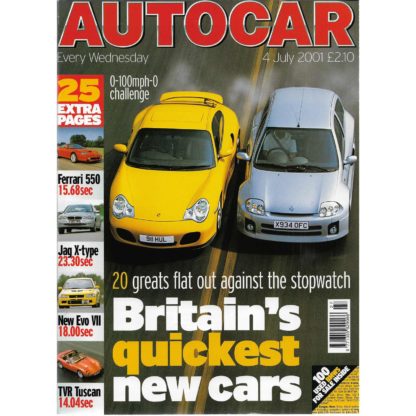 Autocar magazine - 4th July 2001