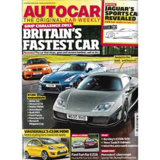 Autocar magazine - 17th August 2001