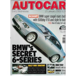 Autocar magazine - 23rd January 2002