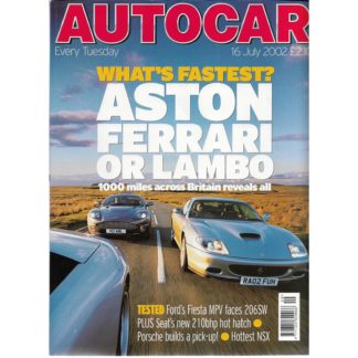 Autocar magazine - 16th July 2002