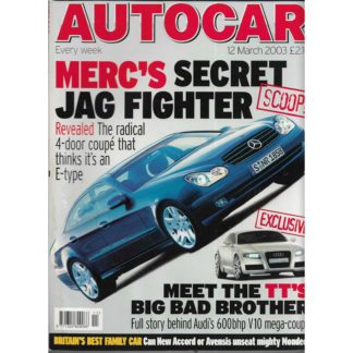 Autocar magazine - 12th March 2003