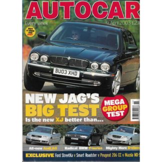 Autocar magazine - 9th April 2003