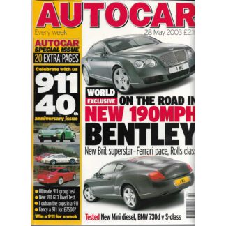 Autocar magazine - 28th May 2003