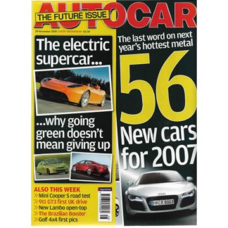 Autocar magazine - 29th November 2006