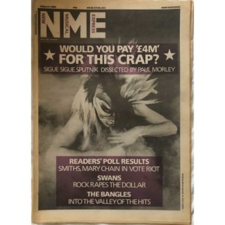 8th March 1986 - NME (New Musical Express)