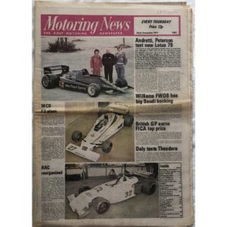 22nd December 1977 - Motoring News - issue 1081
