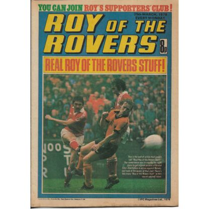 25th March 1978 - Roy Of The Rovers