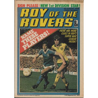 5th August 1978 - Roy Of The Rovers