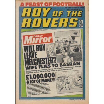 9th September 1978 - Roy Of The Rovers