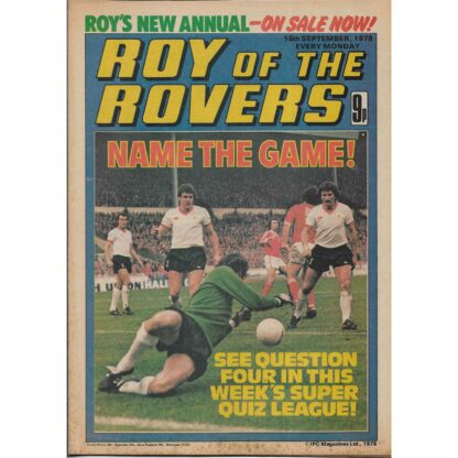 16th September 1978 - Roy Of The Rovers