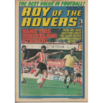 7th October 1978 - Roy Of The Rovers