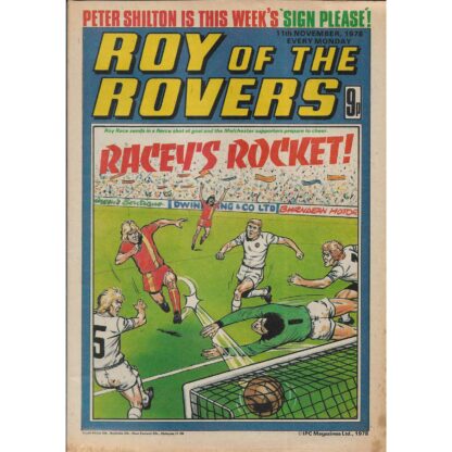 11th November 1978 - Roy Of The Rovers
