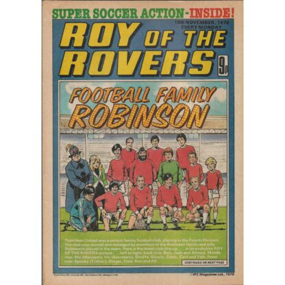 18th November 1978 - Roy Of The Rovers