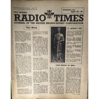 23rd April 1944 - Radio Times magazine